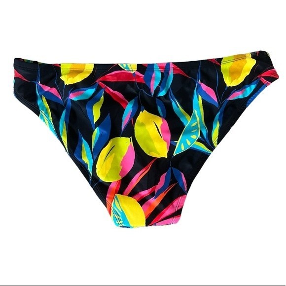 NWOT Tabitha Brown Lemon Print Swim Bottoms - Picture 2 of 4